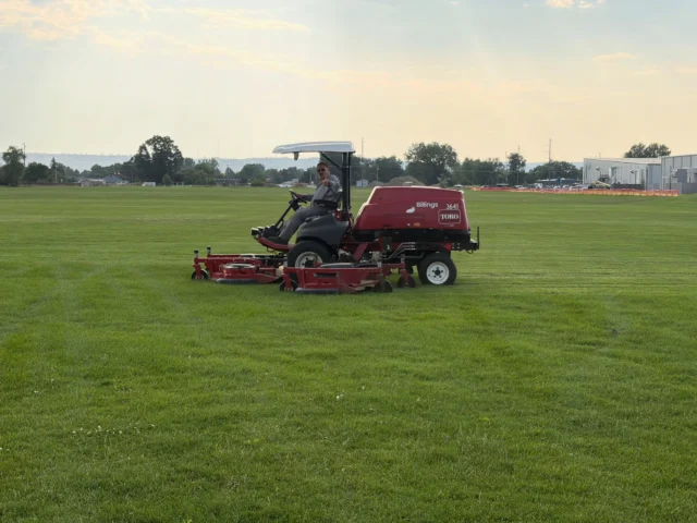 Shout out to our mowers!  Parks staff mow 1200 acres of grass each week throughout the summer season.